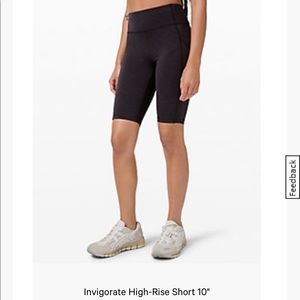 Invigorate high rise shorts - LULULEMON